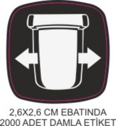 Sobe Reklam Normal Kesimli Damla Etiketler