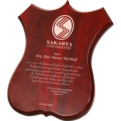 Sobe Reklam 6-B1 Ahşap Plaket