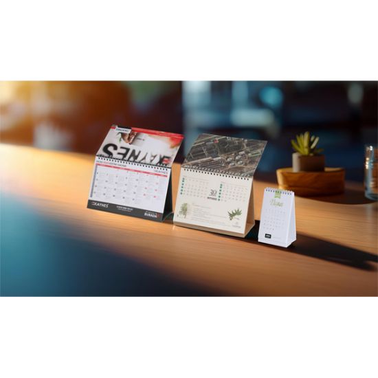 Sobe Reklam AMT-08 Taslama Taşıyıcılı Masa Takvimi
